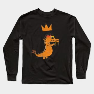 King Basquiat Crown Long Sleeve T-Shirt